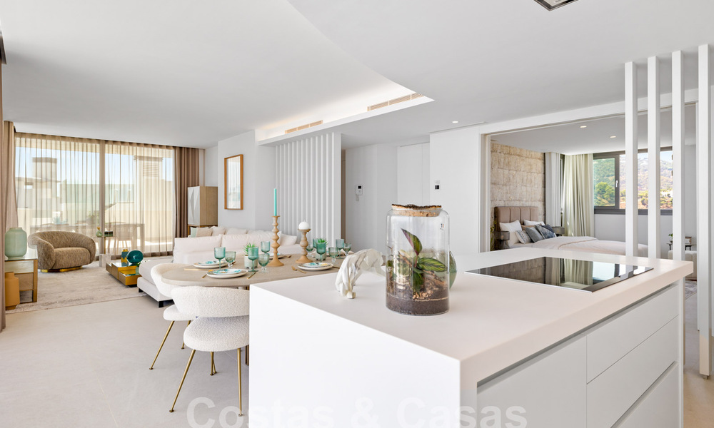 Ático moderno en venta, en un exclusivo resort de golf en las colinas de Marbella - Benahavis 58386