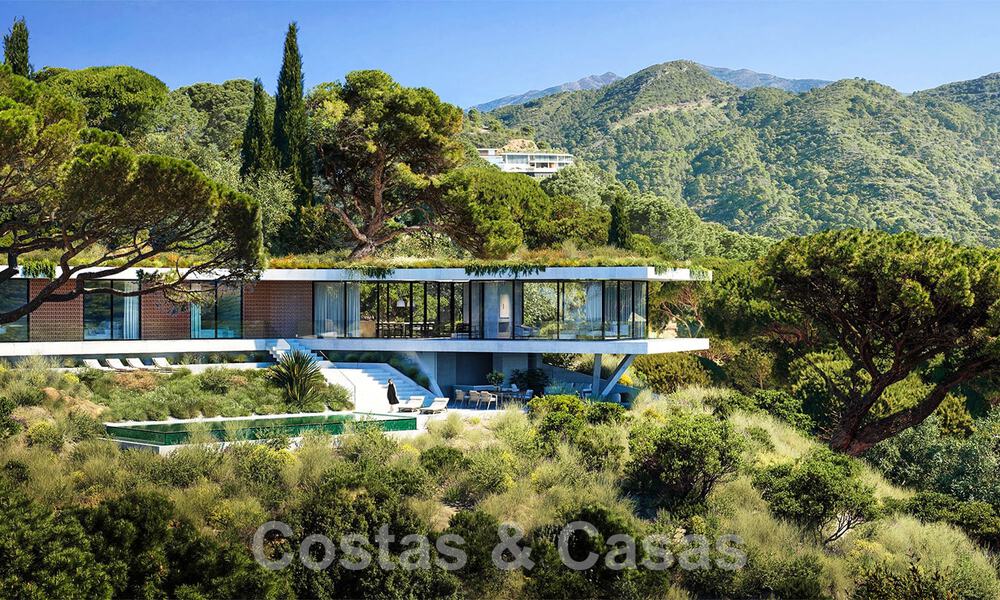 Nueva villa de diseño de alta gama en venta totalmente enclavado en la naturaleza en las colinas de Marbella - Benahavis 57908