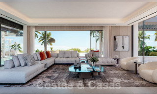 2 Majestuosas villas de diseño con arquitectura de vanguardia en venta con vistas panorámicas al mar en Marbella - Benahavis 57961 