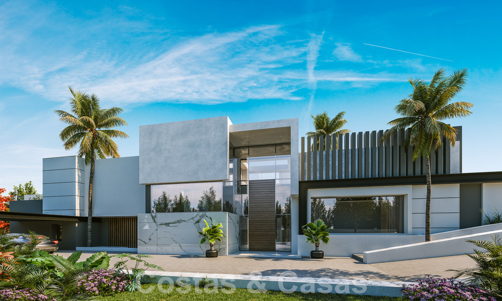 2 Majestuosas villas de diseño con arquitectura de vanguardia en venta con vistas panorámicas al mar en Marbella - Benahavis 57965