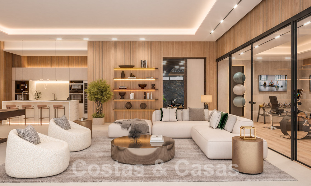 2 Majestuosas villas de diseño con arquitectura de vanguardia en venta con vistas panorámicas al mar en Marbella - Benahavis 57968