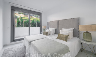Moderno apartamento con jardín en venta con 3 dormitorios en un complejo cerrado en la Milla de Oro de Marbella 58563 
