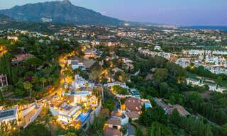 Prestigiosa y moderna villa de lujo en venta con impresionantes vistas al mar en urbanización cerrada en Marbella - Benahavis 58691 