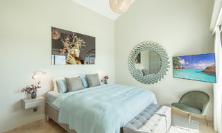 Villa de lujo mediterránea con vistas panorámicas al mar en venta en el valle del golf de Nueva Andalucia en Marbella 59110 