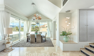Villa de lujo mediterránea con vistas panorámicas al mar en venta en el valle del golf de Nueva Andalucia en Marbella 59129 
