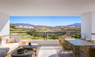 Apartamentos modernos en primera línea de golf con vistas al mar en venta en Mijas - Costa del Sol 59476 