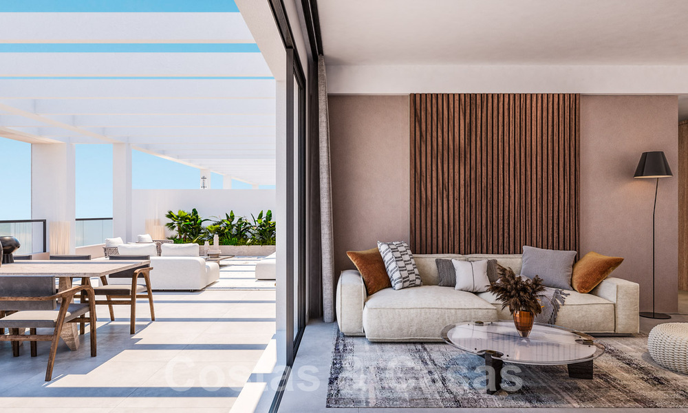 Apartamentos modernos en primera línea de golf con vistas al mar en venta en Mijas - Costa del Sol 59477