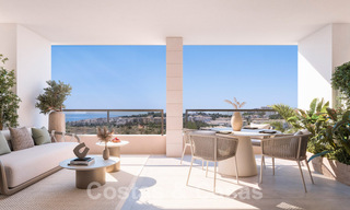 Apartamentos modernos en primera línea de golf con vistas al mar en venta en Mijas - Costa del Sol 59479 