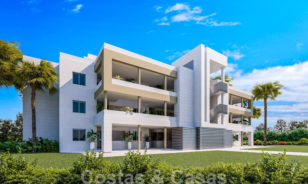 Apartamentos modernos en primera línea de golf con vistas al mar en venta en Mijas - Costa del Sol 59484