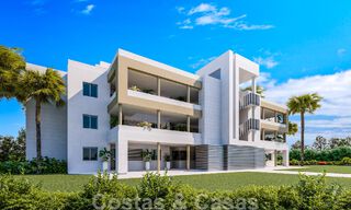 Apartamentos modernos en primera línea de golf con vistas al mar en venta en Mijas - Costa del Sol 59484 