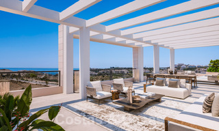 Apartamentos modernos en primera línea de golf con vistas al mar en venta en Mijas - Costa del Sol 59486 