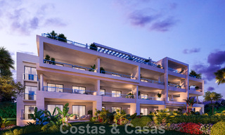 Apartamentos modernos en primera línea de golf con vistas al mar en venta en Mijas - Costa del Sol 59487 