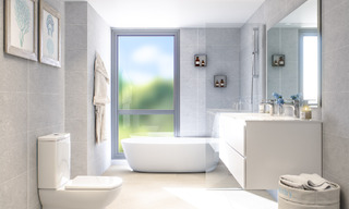 Nuevas y modernas casas adosadas de 4 dormitorios en venta en un exclusivo resort de golf en San Roque, Costa del Sol 792490 