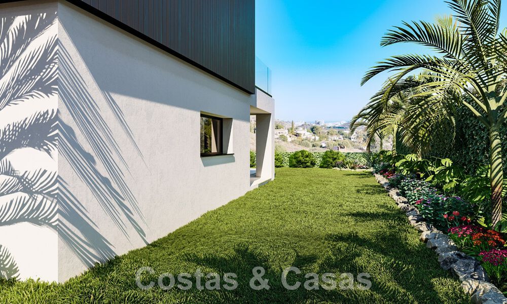 Villas ecológicas de nueva construcción en venta con vistas panorámicas al mar en Mijas, Costa del Sol 60047