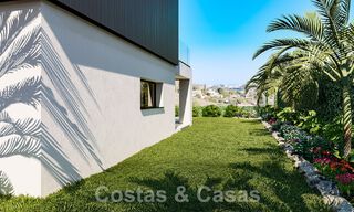 Villas ecológicas de nueva construcción en venta con vistas panorámicas al mar en Mijas, Costa del Sol 60047 