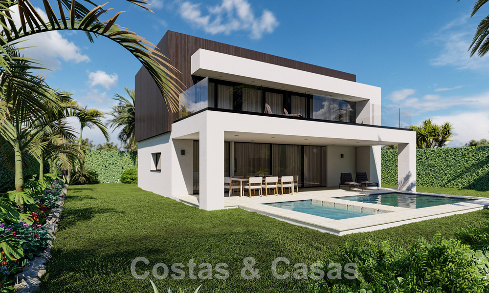 Villas ecológicas de nueva construcción en venta con vistas panorámicas al mar en Mijas, Costa del Sol 60056