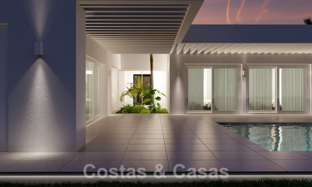 Villas ecológicas de nueva construcción en venta con vistas panorámicas al mar en Mijas, Costa del Sol 60058