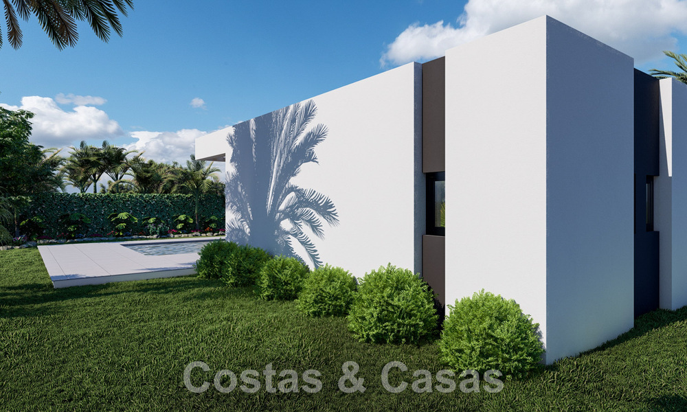 Villas ecológicas de nueva construcción en venta con vistas panorámicas al mar en Mijas, Costa del Sol 60059