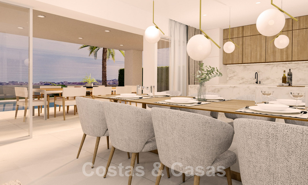 Villas ecológicas de nueva construcción en venta con vistas panorámicas al mar en Mijas, Costa del Sol 60063