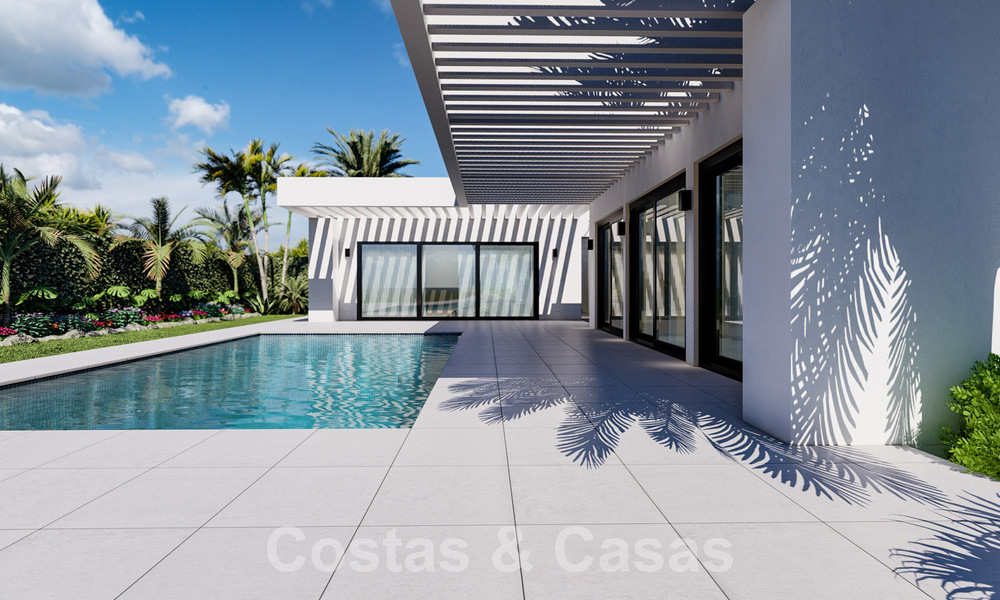 Villas ecológicas de nueva construcción en venta con vistas panorámicas al mar en Mijas, Costa del Sol 60071