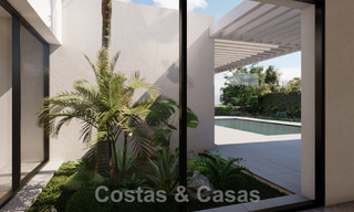 Villas ecológicas de nueva construcción en venta con vistas panorámicas al mar en Mijas, Costa del Sol 60073 