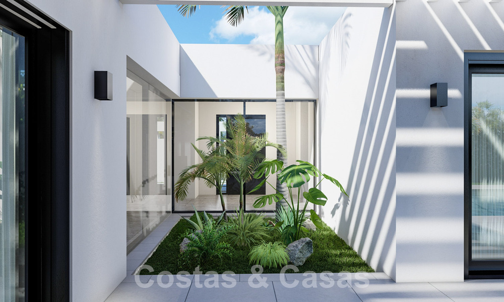 Villas ecológicas de nueva construcción en venta con vistas panorámicas al mar en Mijas, Costa del Sol 60074