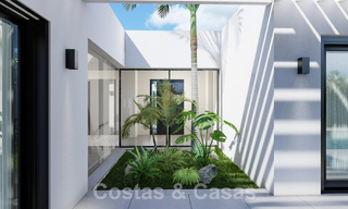 Villas ecológicas de nueva construcción en venta con vistas panorámicas al mar en Mijas, Costa del Sol 60074 