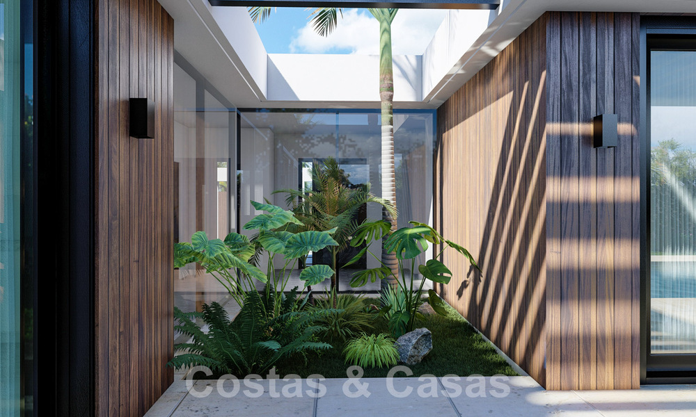 Villas ecológicas de nueva construcción en venta con vistas panorámicas al mar en Mijas, Costa del Sol 60078
