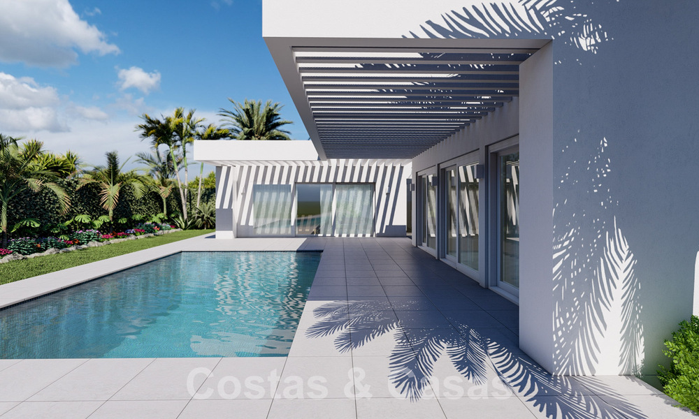 Villas ecológicas de nueva construcción en venta con vistas panorámicas al mar en Mijas, Costa del Sol 60082