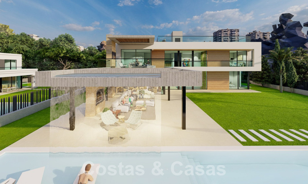 Nuevo proyecto con villa de lujo en venta, en zona residencial cerrada y segura a poca distancia de todos los servicios en Nueva Andalucia, Marbella 60857
