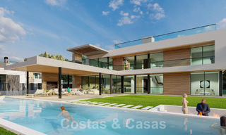 Nuevo proyecto con villa de lujo en venta, en zona residencial cerrada y segura a poca distancia de todos los servicios en Nueva Andalucia, Marbella 60858 