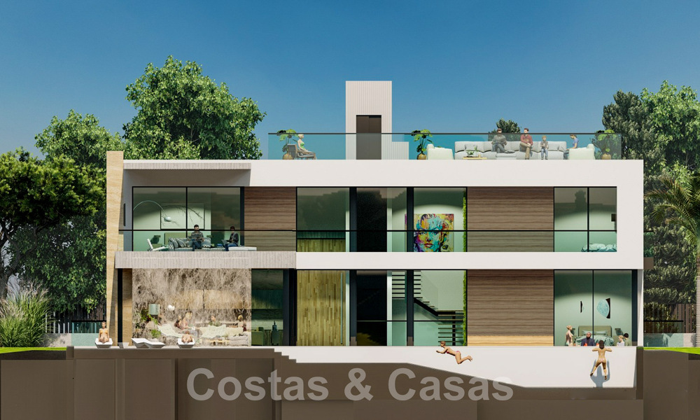 Nuevo proyecto con villa de lujo en venta, en zona residencial cerrada y segura a poca distancia de todos los servicios en Nueva Andalucia, Marbella 60861