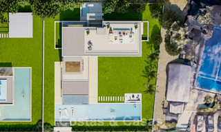 Nuevo proyecto con villa de lujo en venta, en zona residencial cerrada y segura a poca distancia de todos los servicios en Nueva Andalucia, Marbella 60863 