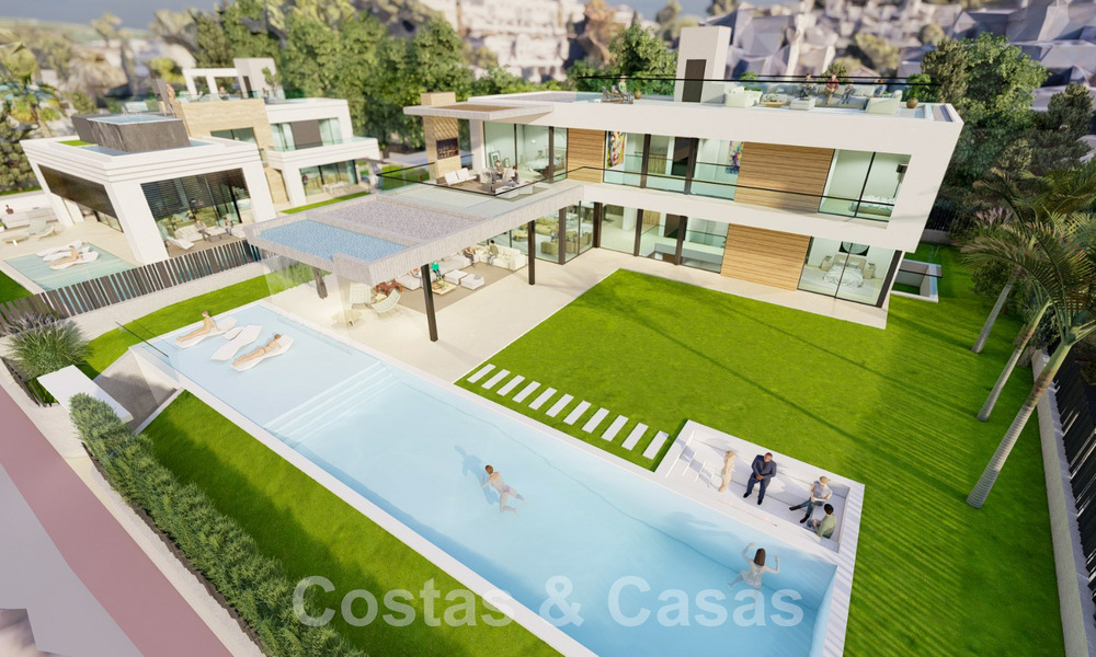 Nuevo proyecto con villa de lujo en venta, en zona residencial cerrada y segura a poca distancia de todos los servicios en Nueva Andalucia, Marbella 60865