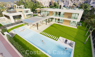 Nuevo proyecto con villa de lujo en venta, en zona residencial cerrada y segura a poca distancia de todos los servicios en Nueva Andalucia, Marbella 60865 