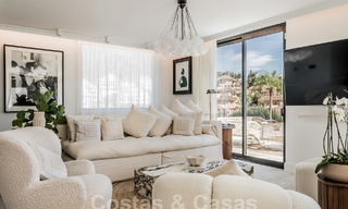 Villa de lujo en venta con diseño moderno-mediterráneo y vistas al mar en Nueva Andalucía, Marbella 60967 