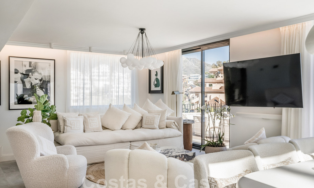 Villa de lujo en venta con diseño moderno-mediterráneo y vistas al mar en Nueva Andalucía, Marbella 60974