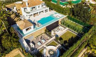 Espectacular villa de lujo en venta con vistas al mar en el valle del golf de Nueva Andalucía, Marbella 61093 