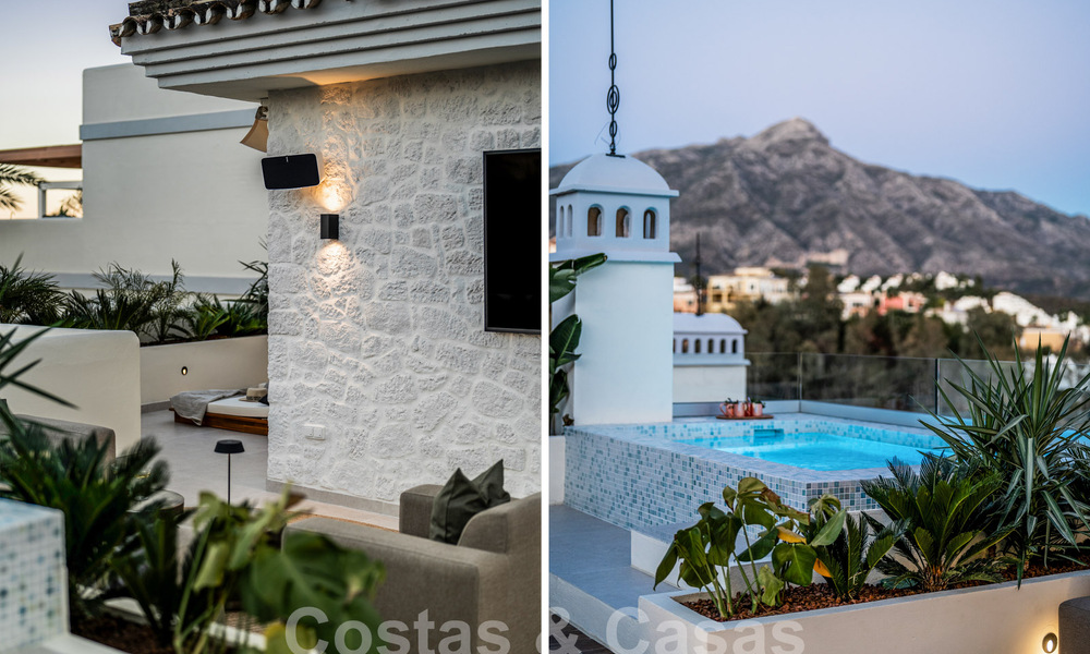 Ático reformado de calidad en venta con acogedora terraza y vistas al mar en Nueva Andalucia, Marbella 61139