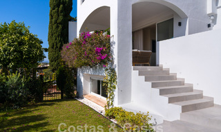 Lujosa casa adosada reformada en venta en una zona residencial preferida de la Milla de Oro de Marbella 61625 