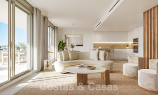 Nuevo proyecto de viviendas sostenibles en venta, con impresionantes vistas al mar, cerca del centro de Estepona 61301 