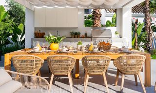 Villa de lujo con diseño mediterráneo moderno en venta en una popular zona de golf en Nueva Andalucía, Marbella 61698 