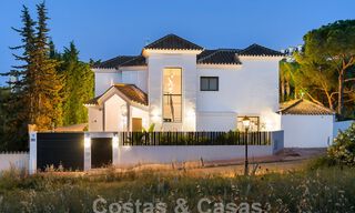 Villa de lujo con diseño mediterráneo moderno en venta en una popular zona de golf en Nueva Andalucía, Marbella 61712 
