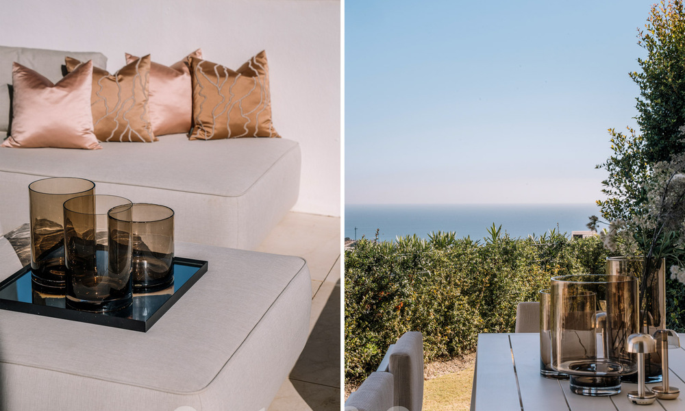 Moderno apartamento con jardín y vistas al mar en venta, a poca distancia en coche del centro de Marbella 61792