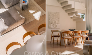 Impresionante ático reformado en venta con vistas panorámicas al golf y al mar en el corazón de Nueva Andalucía, Marbella 61826 