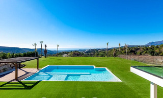 Nueva villa moderna de lujo en venta con vistas panorámicas al mar en el exclusivo Marbella Club Golf Resort en Benahavis - Marbella 61975 