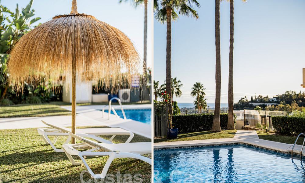 Listo para entrar a vivir! Apartamento reformado con jardín en venta en urbanización cerrada en La Quinta, Benahavis - Marbella 62179