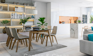 Nuevo complejo de apartamentos prestigioso en venta con vistas al Mediterráneo en Mijas Costa 62381 