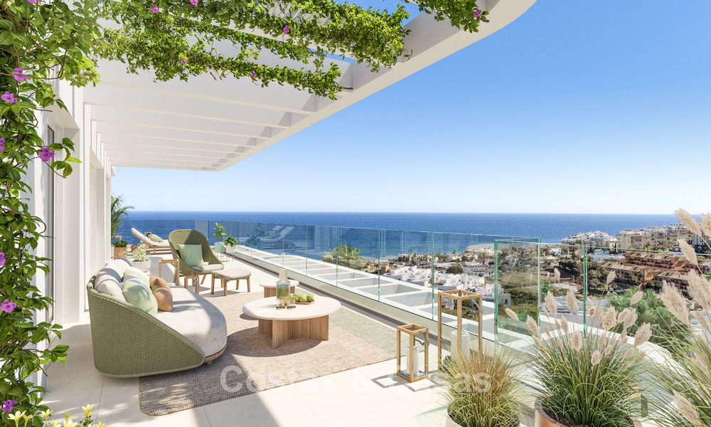 Nuevo complejo de apartamentos prestigioso en venta con vistas al Mediterráneo en Mijas Costa 783547