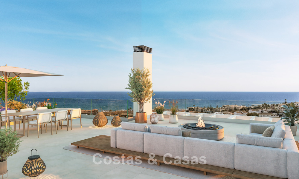 Nuevo complejo de apartamentos prestigioso en venta con vistas al Mediterráneo en Mijas Costa 783548